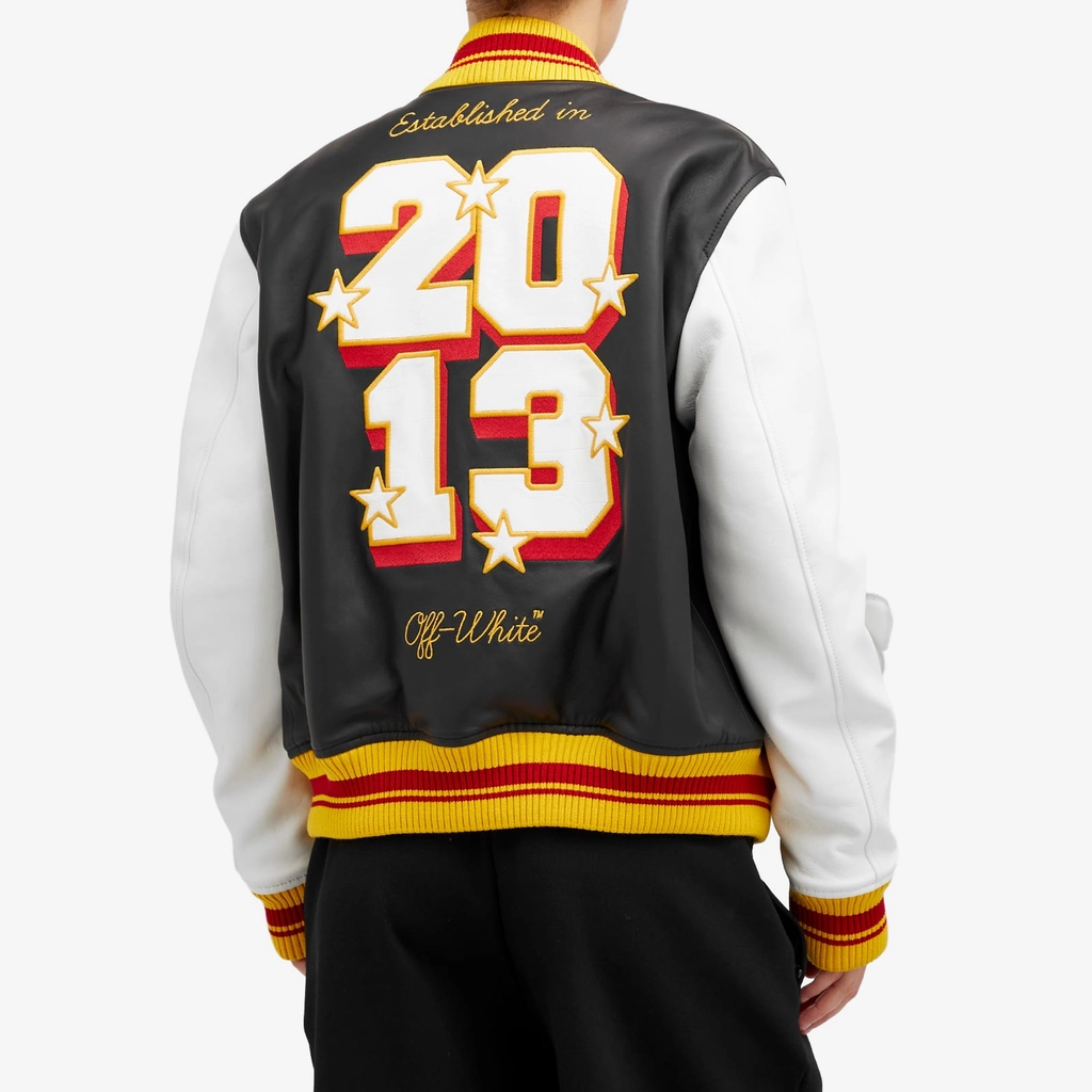 Off White 2013 Leather Varsity Black